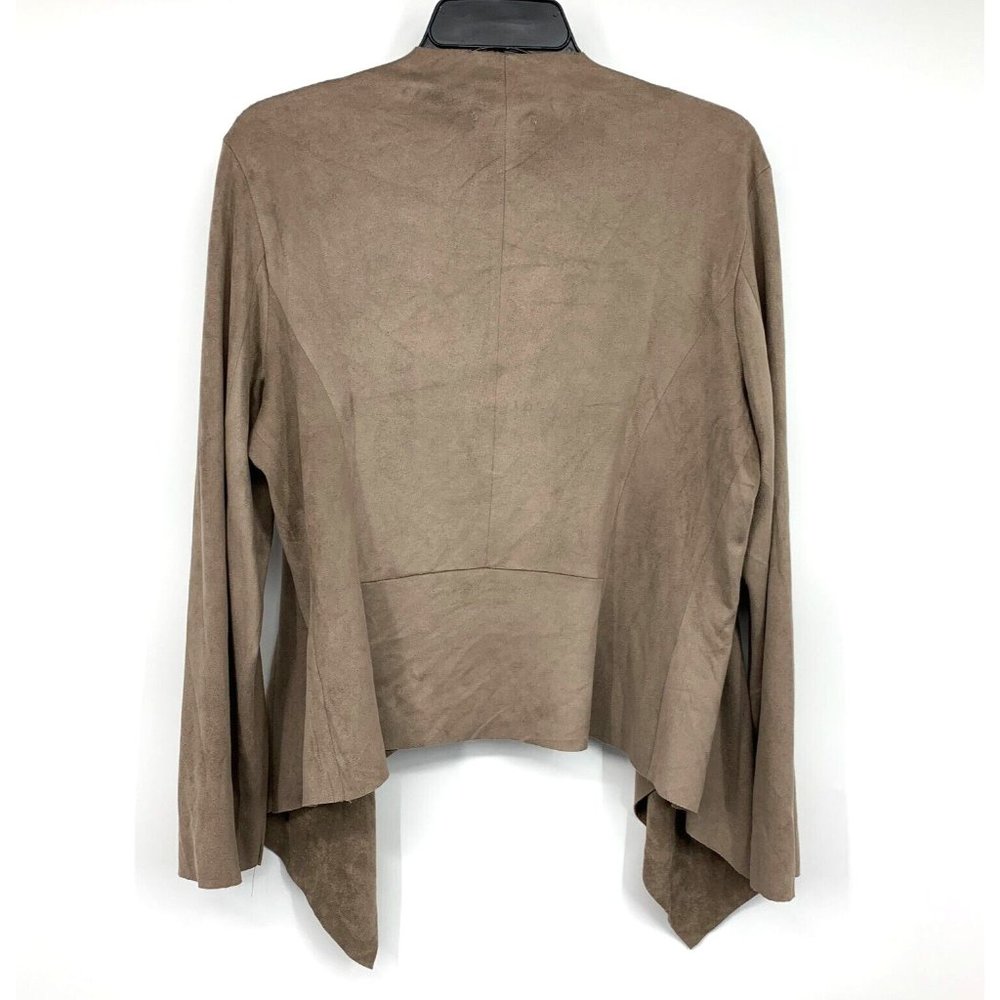 Mod Ref Jacket Brown Faux Suede Open Front Waterf… - image 7